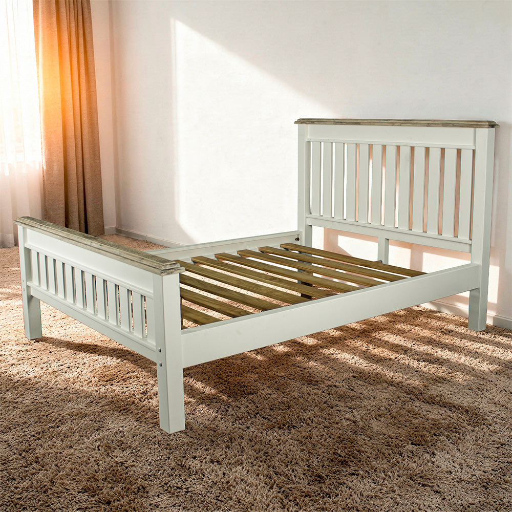 Biarritz Two-Tone Super King Size Slat Bed Frame