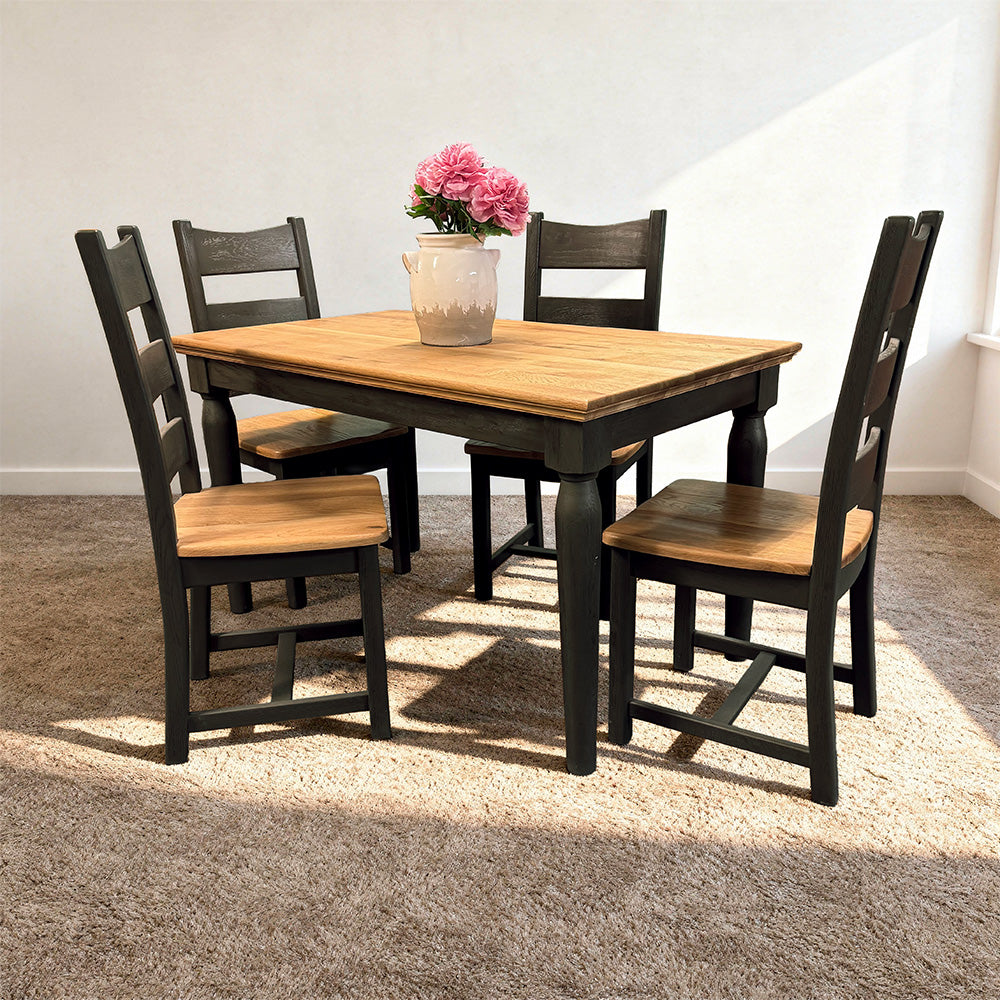 Boston Oak 4 Seater Dining Suite