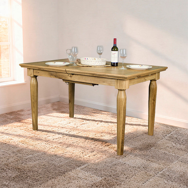 Boston Oak Extending Dining Table - Natural Oak