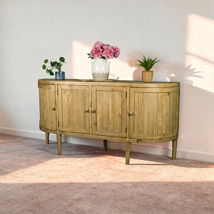 Buffalo Recycled Pine Curved Buffet