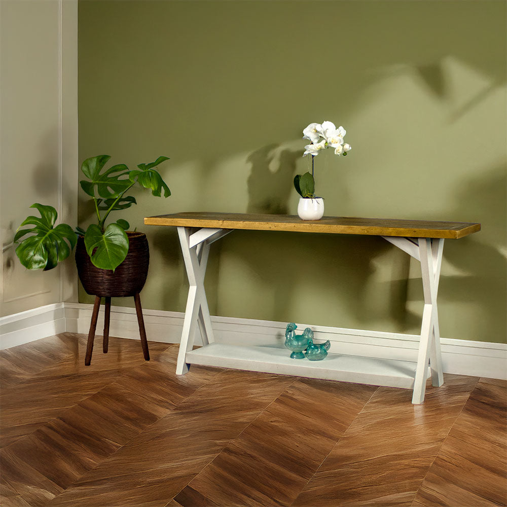 Byron Recycled Pine Console Table - Mainland Furniture NZ
