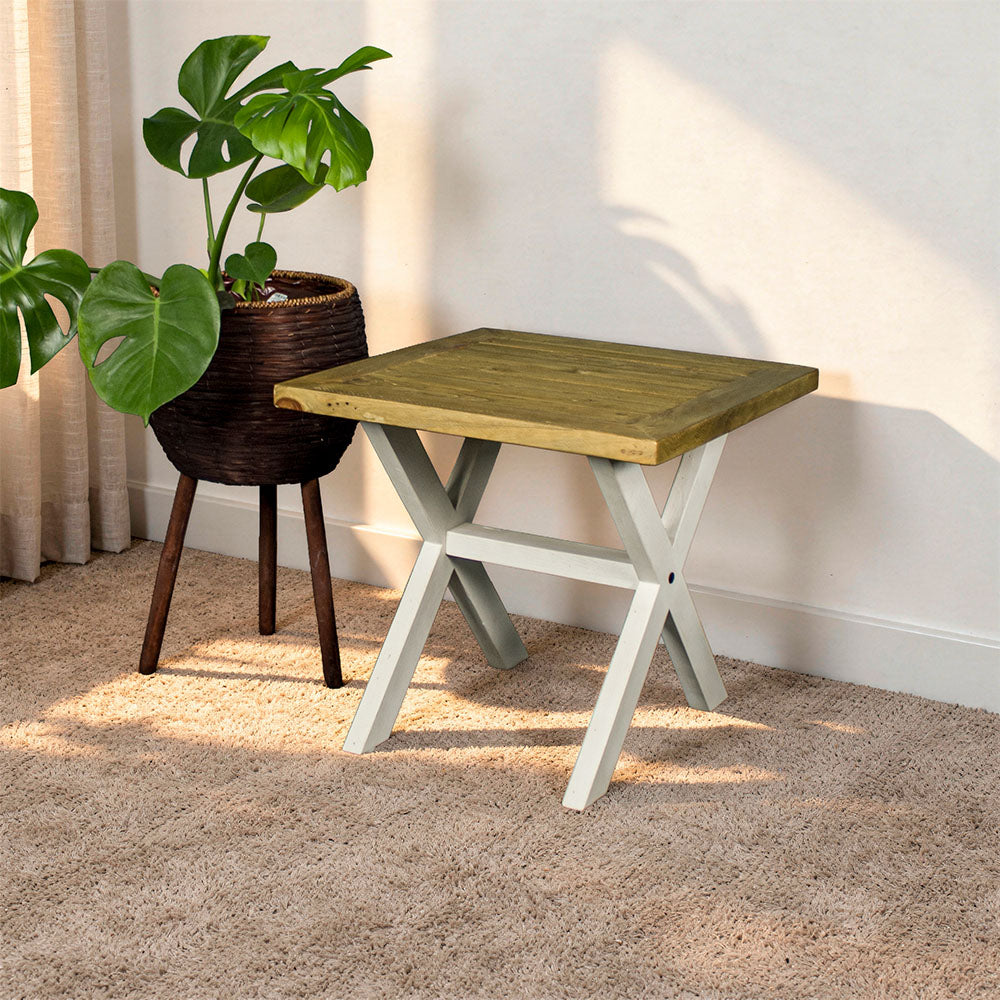 Byron Recycled Pine Lamp Table