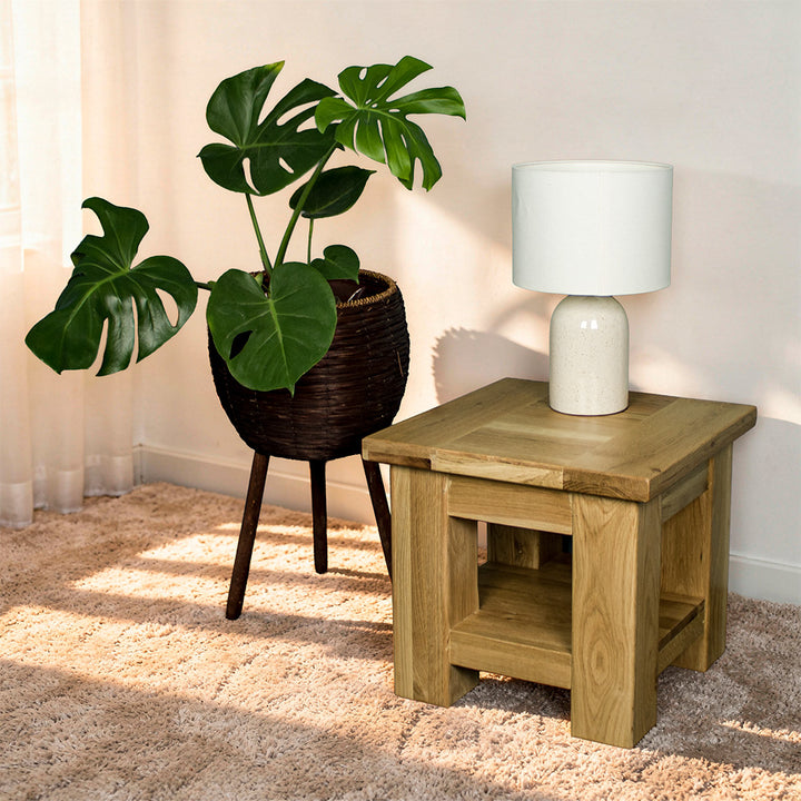 Camden Oak Lamp Table