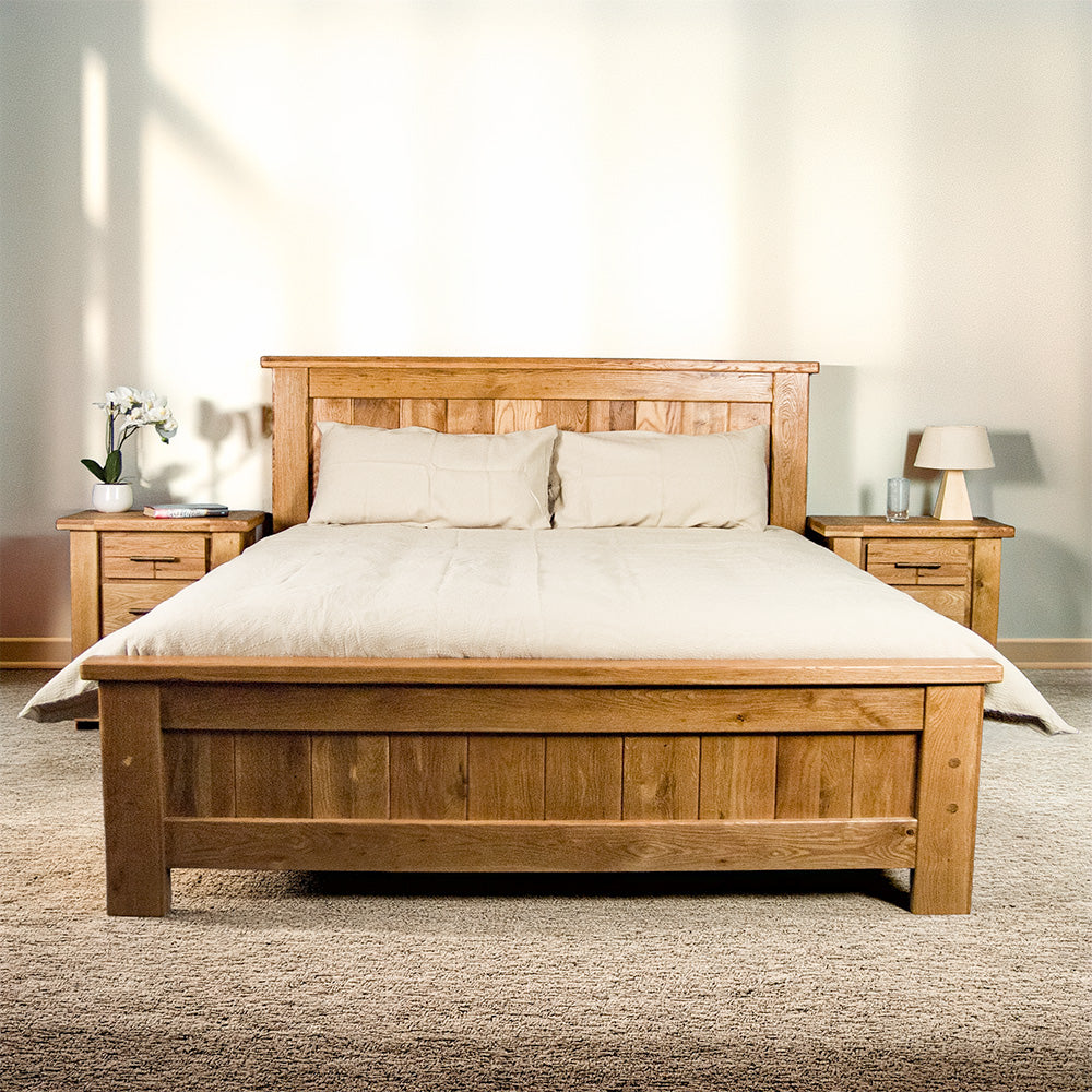 Camden Queen Size Oak Bed Frame