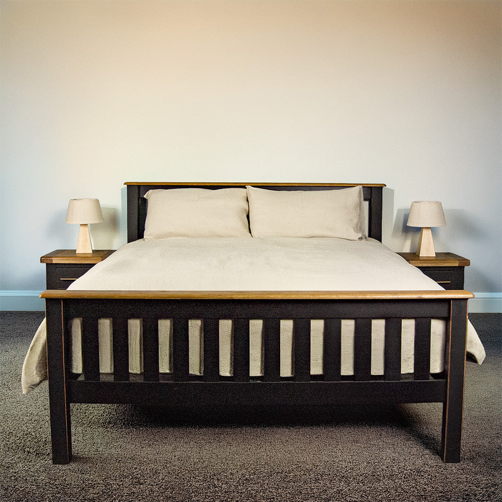 Cascais Oak Top Queen Bed Frame