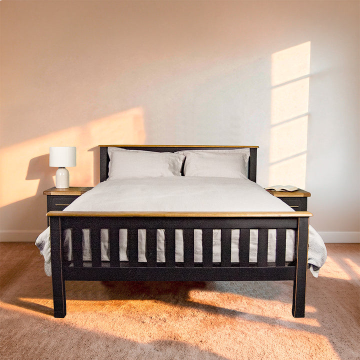 Cascais Oak Top Double Bed Frame