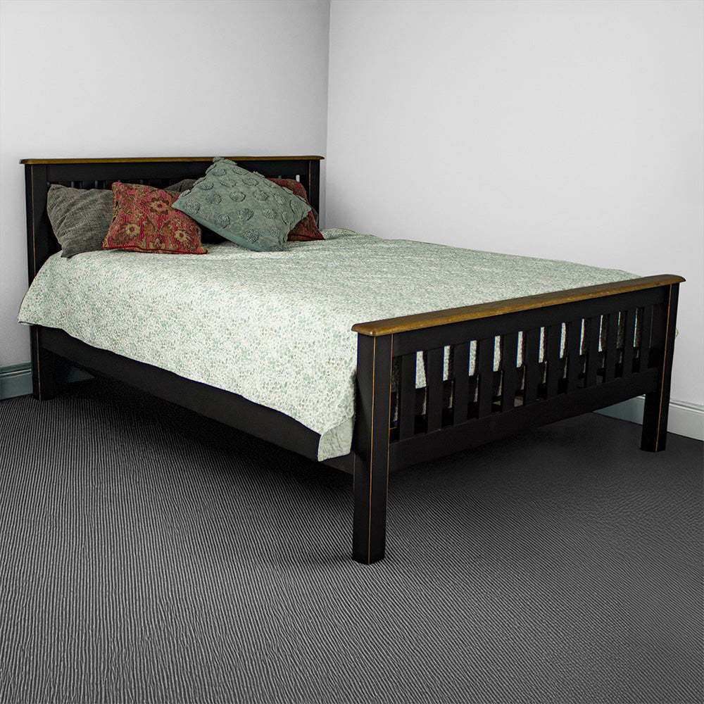 Cascais Queen Bed + Five Zone Mattress Combo