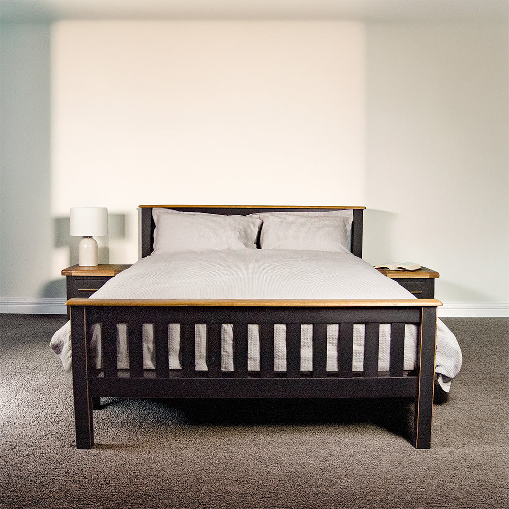 Cascais Oak Top Double Bed Frame