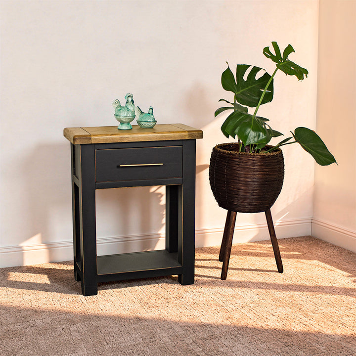 Cascais Black Hall Table