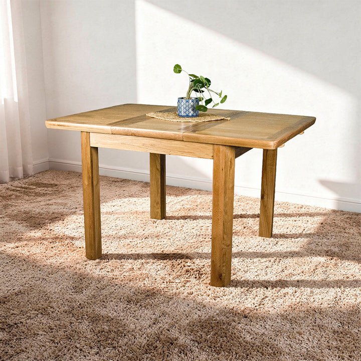 Dakota 4 Seater Square Oak Extending Dining Suite