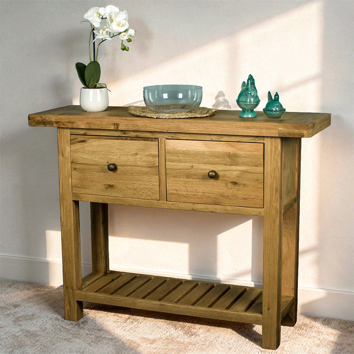 Farmhouse Oak Hall Table
