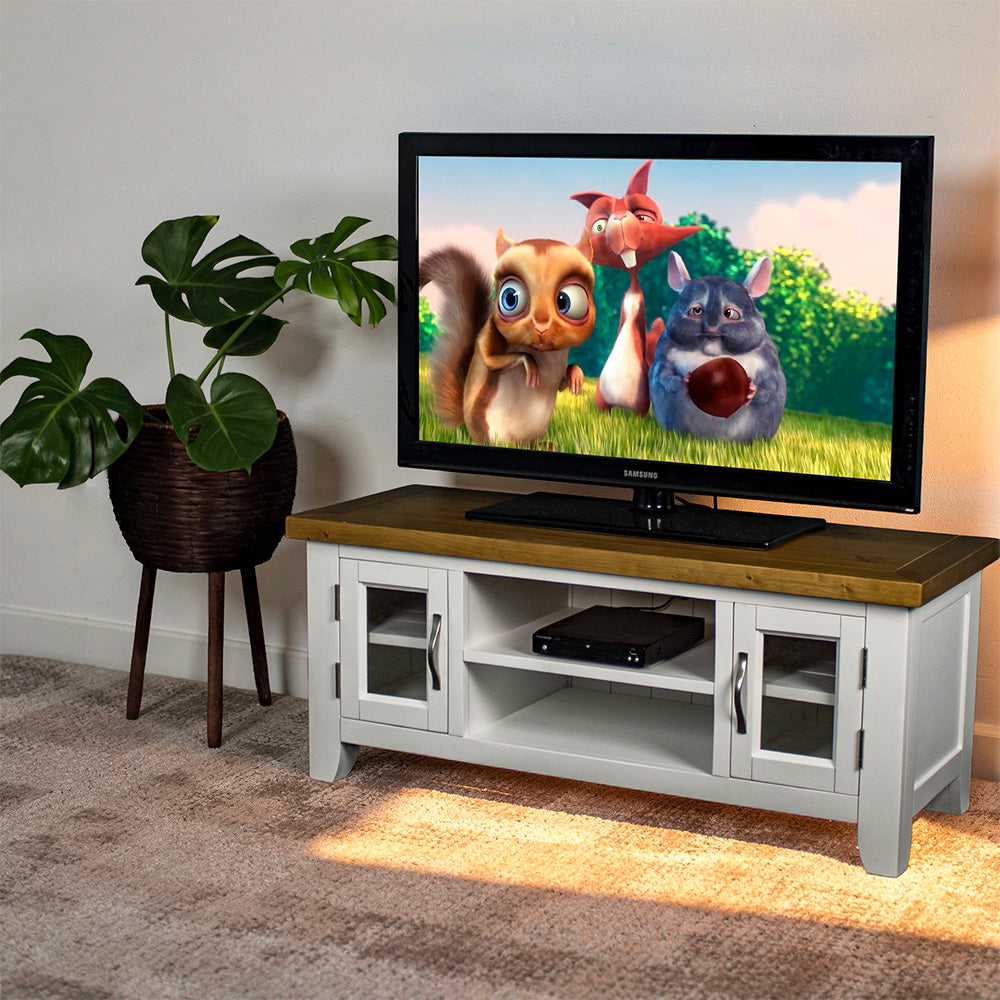 Felixstowe 2 Door Entertainment Unit (White)