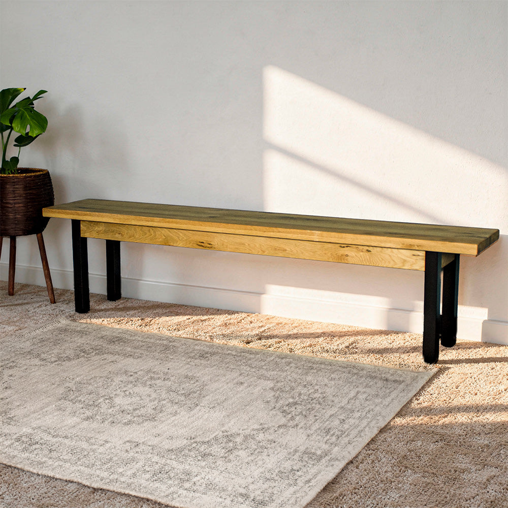 Golden Gate Long Oak Bench