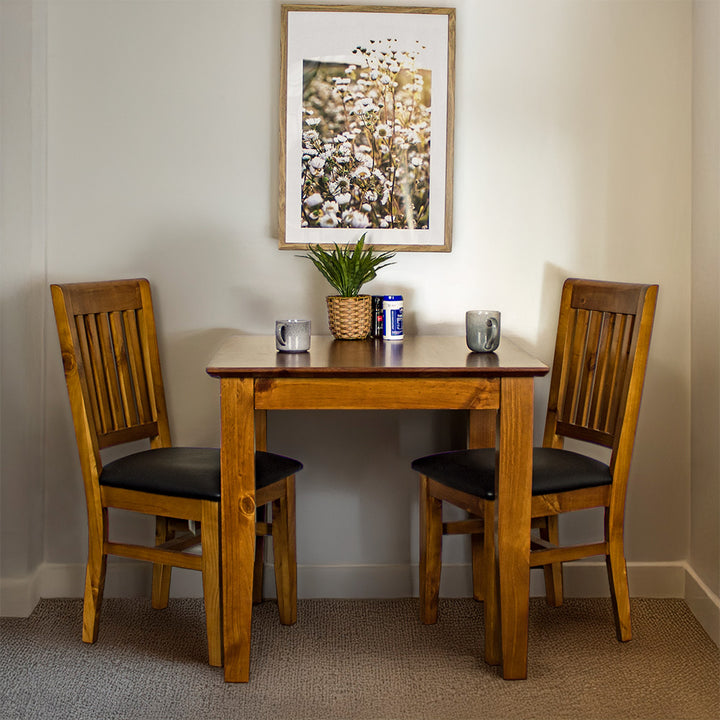 Hamilton 3 Piece Dining Suite with 800mm Square Table