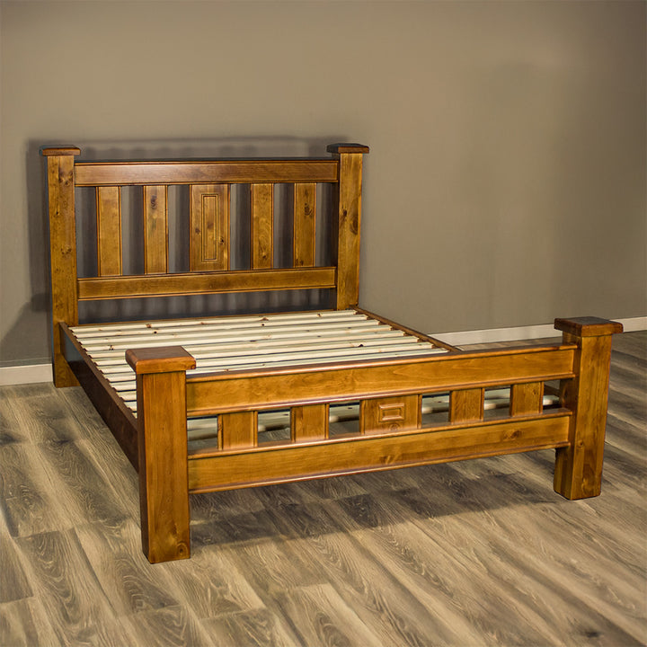 Jamaica Queen Bed + Five Zone Mattress Combo