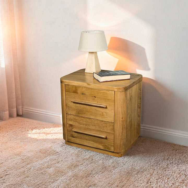 Kimberly 2 Drawer NZ Pine Bedside