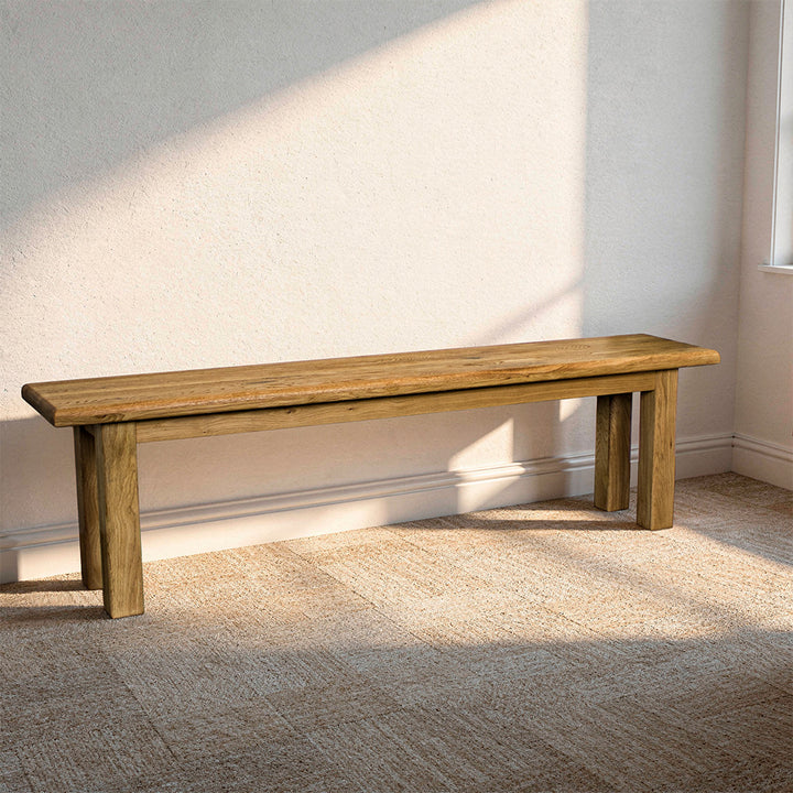 Loire 1.8m Solid Oak Bench Seat