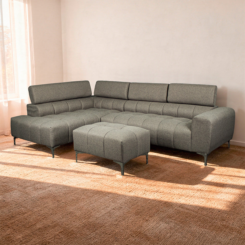 Lucca Chaise Lounge with Ottoman