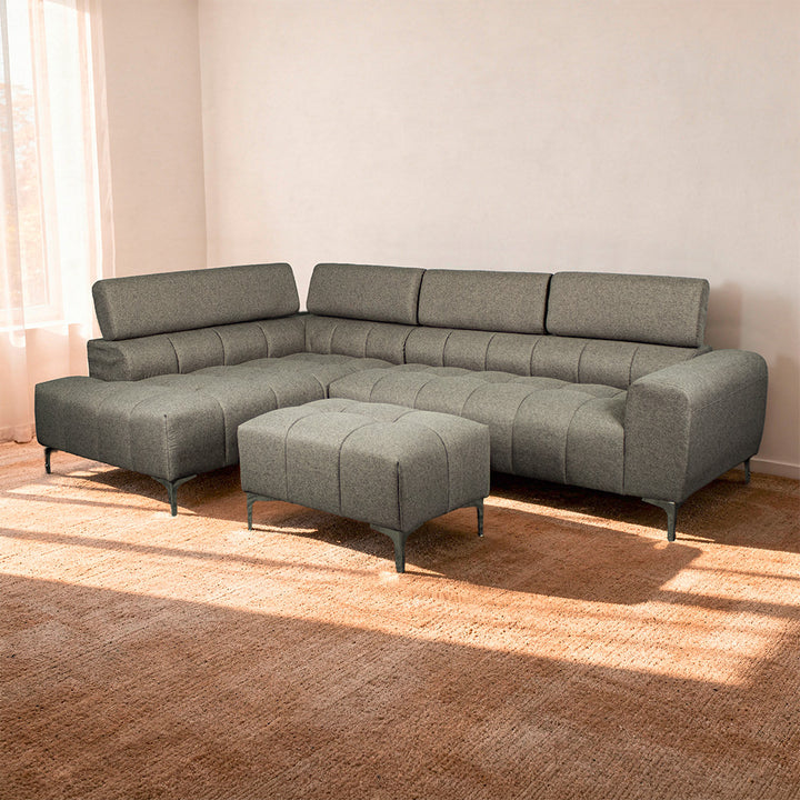 Lucca Chaise Lounge with Ottoman