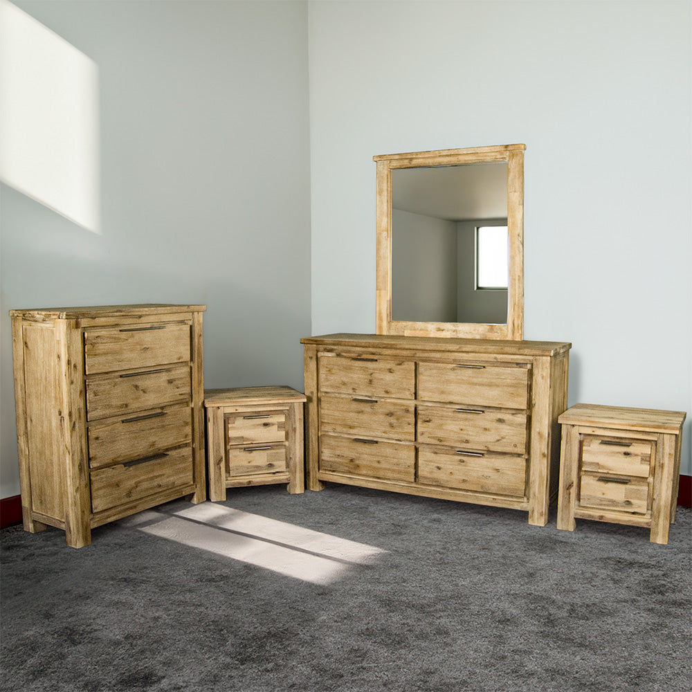 Mars 4 Piece Bedroom Suite with Mirror