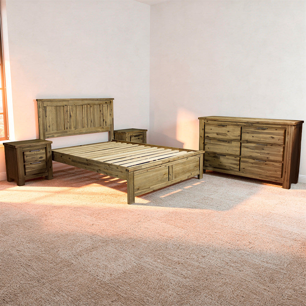Mars 4 Piece Queen Bedroom Suite with Lowboy