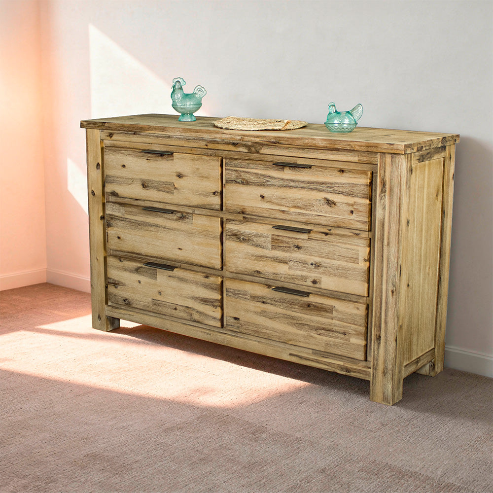 Mars Six Drawer Lowboy