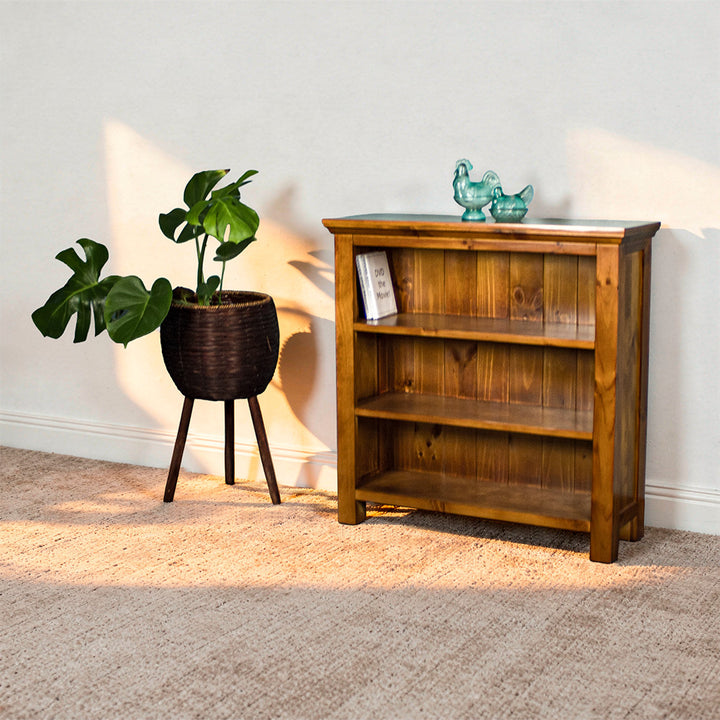Montreal Short Pine Bookcase