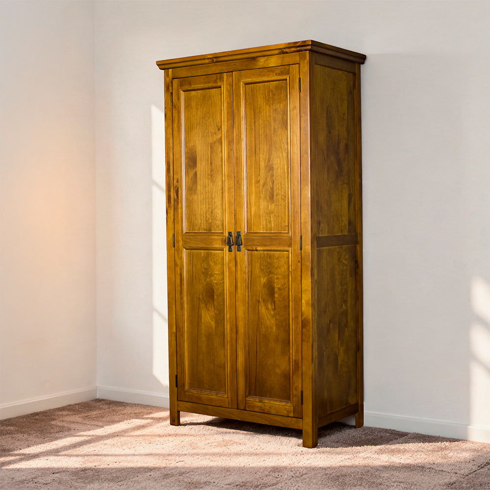 Montreal Full Length Pine Wardrobe