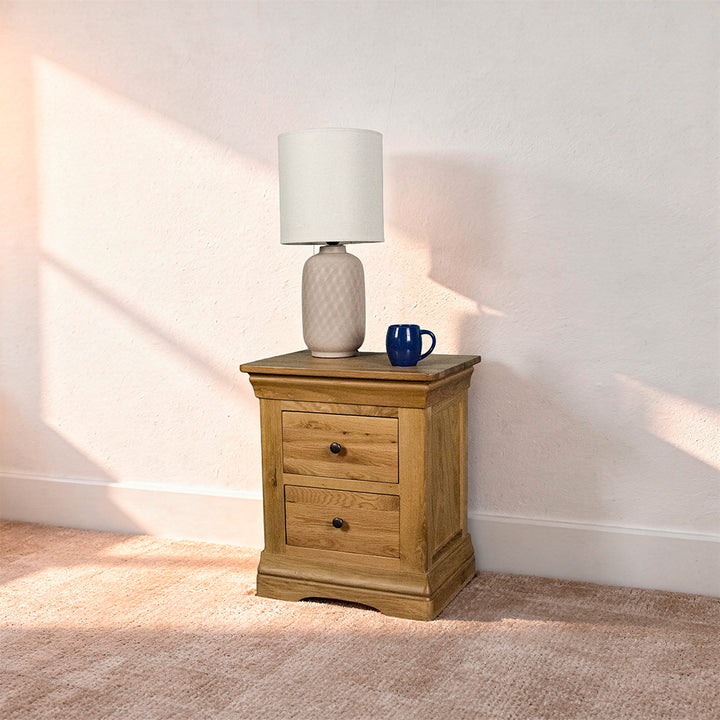 Oakland 2 Drawer Bedside Table