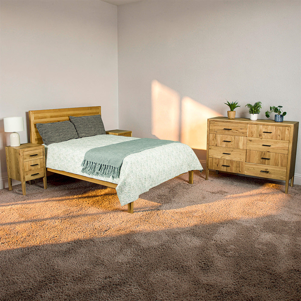 Ormond Oak Four Piece Double Bedroom Suite
