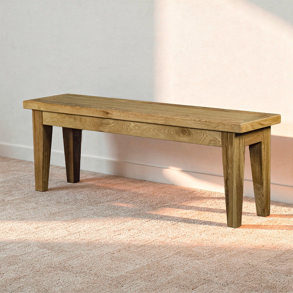 Oscar 1.4m Oak Bench
