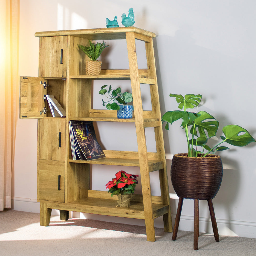 Oscar Oak Display Cabinet / Bookcase
