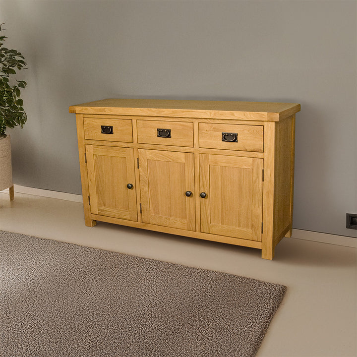 Queensland 3 Door Oak Sideboard