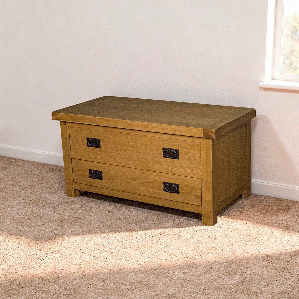 Queensland Oak Blanket Box