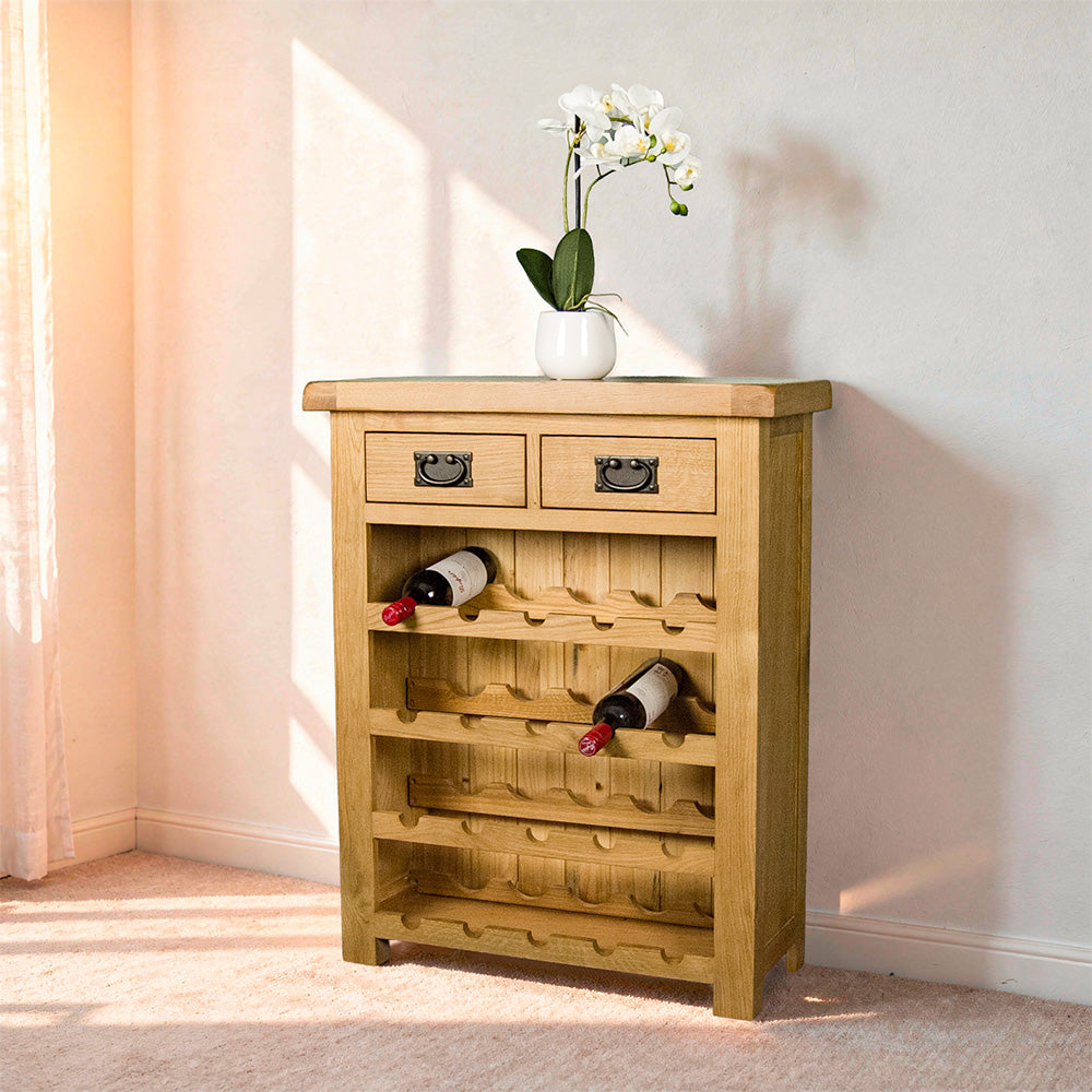 Queensland Oak Wine Rack