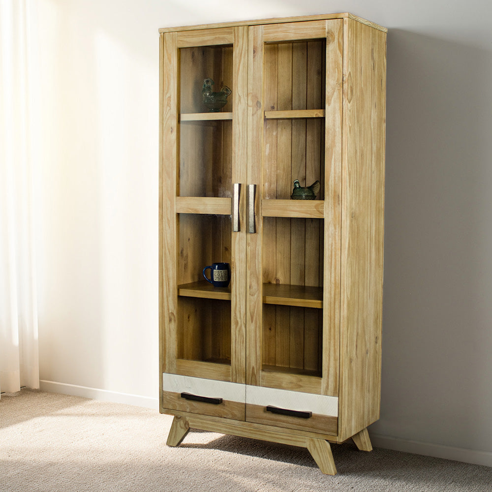 Soho NZ Pine Display Cabinet