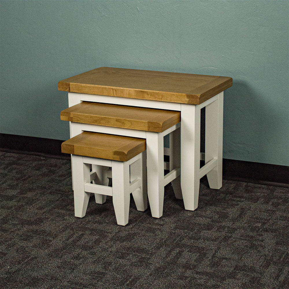 Tasmania Oak Top Nesting Tables
