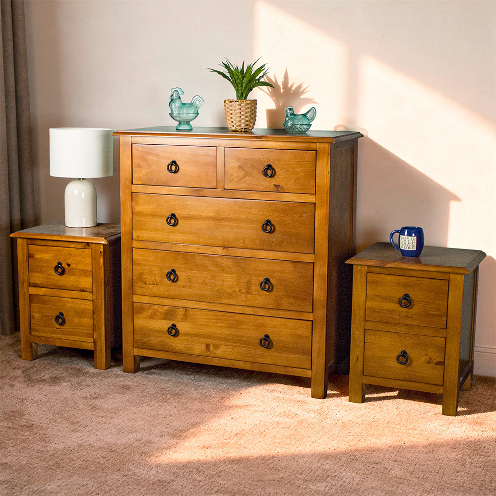 Trent 3 Piece Bedroom Suite with Tallboy