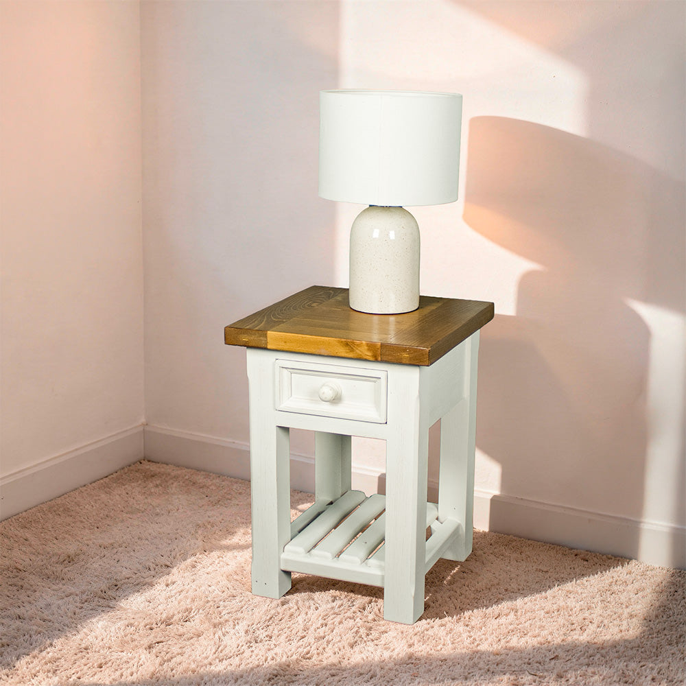 Tuscan Recycled Pine Lamp Table