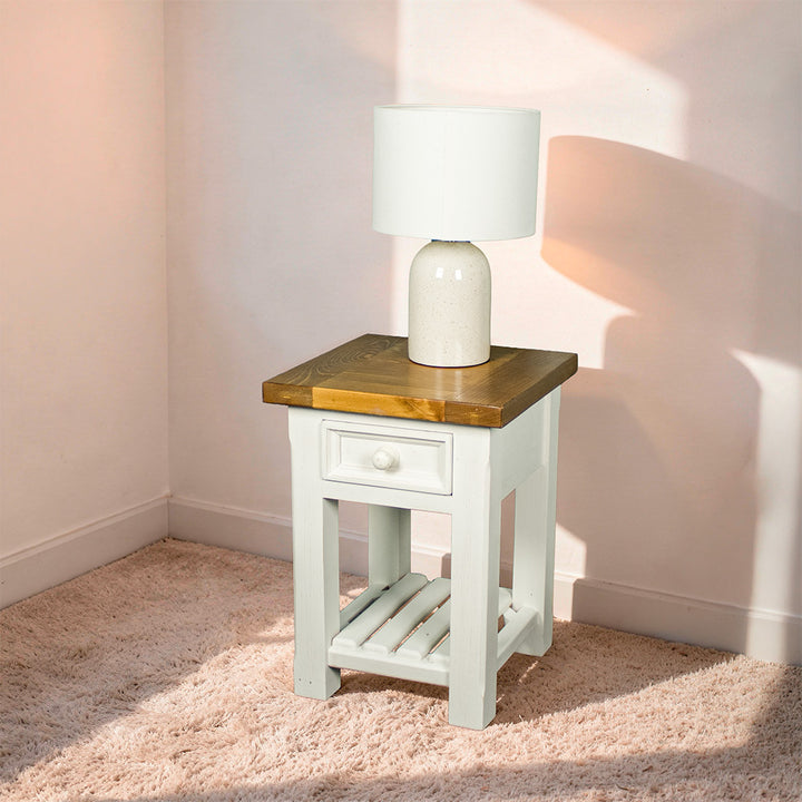 Tuscan Recycled Pine Lamp Table