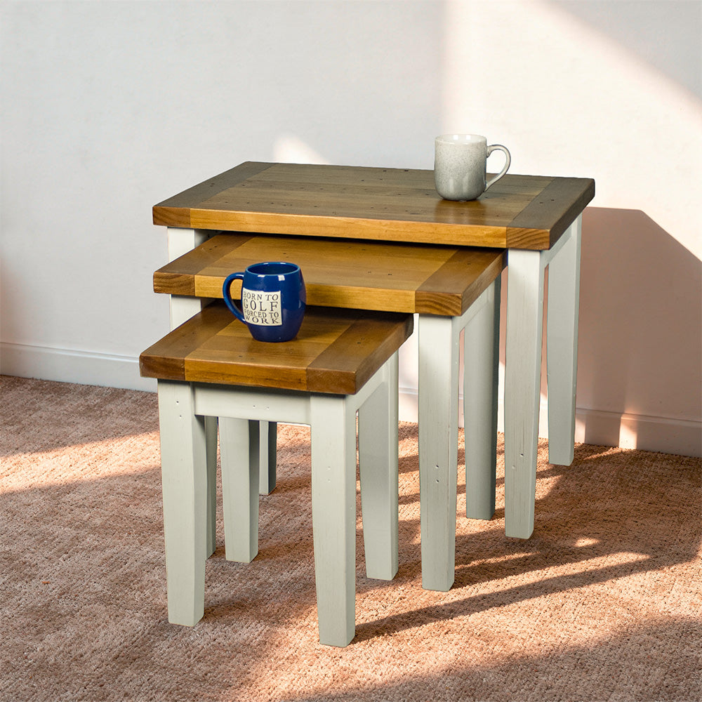Tuscan Recycled Pine Nesting Tables
