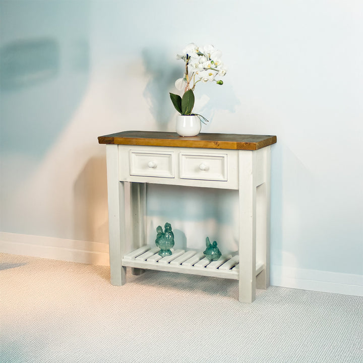 Tuscan Recycled Pine Small Hall Table