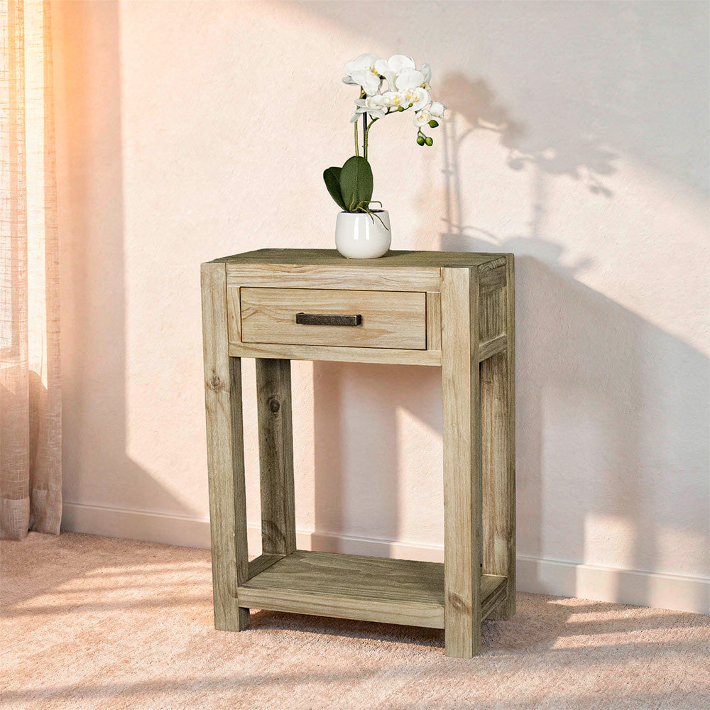 Vancouver 1 Drawer NZ Pine Hall Table