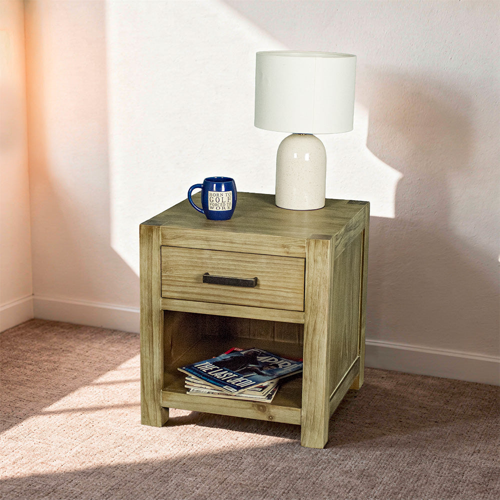 Vancouver 1 Drawer Lamp/Bedside Table