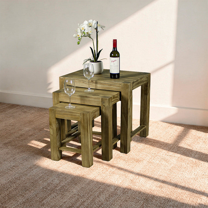 Vancouver Pine Nesting Tables