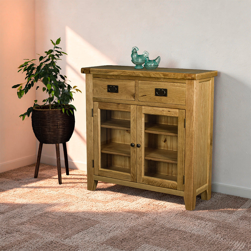 Vancouver Value 2 Drawer 2 Door Oak Sideboard