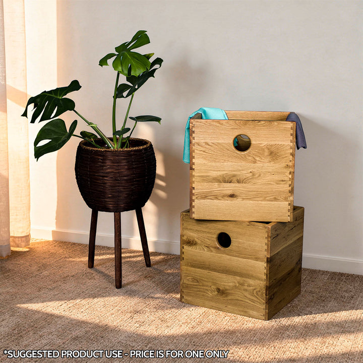 Vancouver Value Multipurpose Oak Storage Box