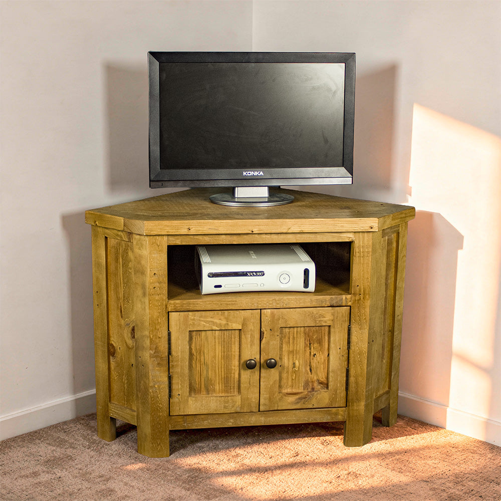 Ventura Recycled Pine Corner TV Unit