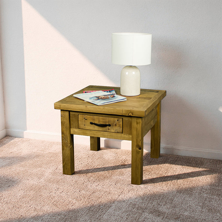Ventura Recycled Pine Lamp Table