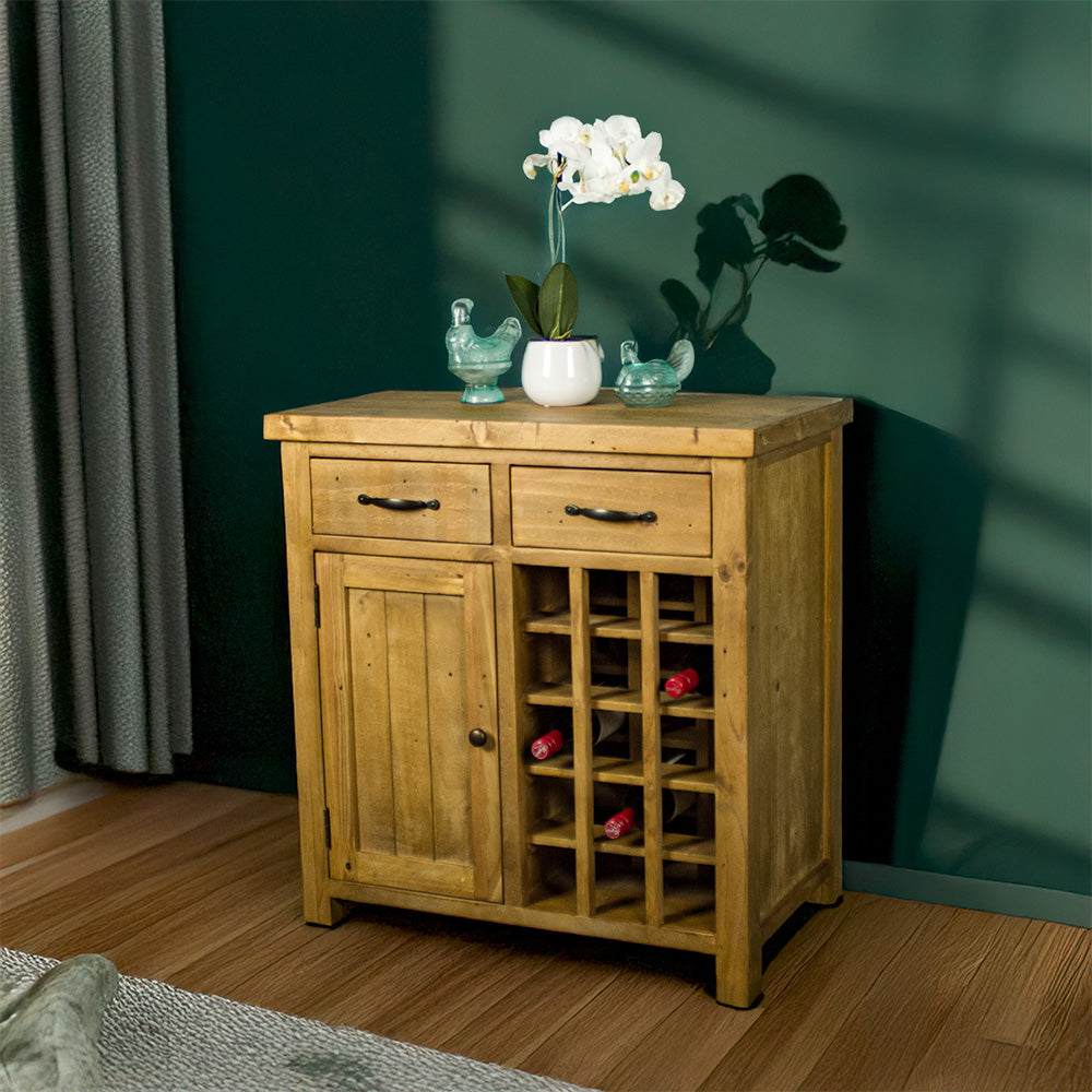Ventura Recycled Pine Wine Rack - Mainland Furniture NZ